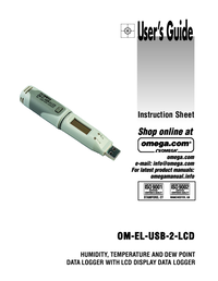 Thumbnail of document Manual - OM-EL-USB-2-LCD Temperature, Humidity & Dew Point Data Logger with LCD Display